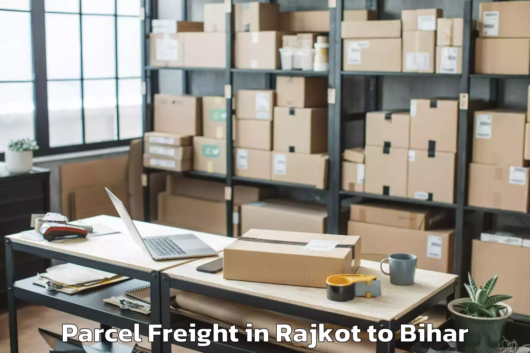 Quality Rajkot to Areraj Parcel Freight